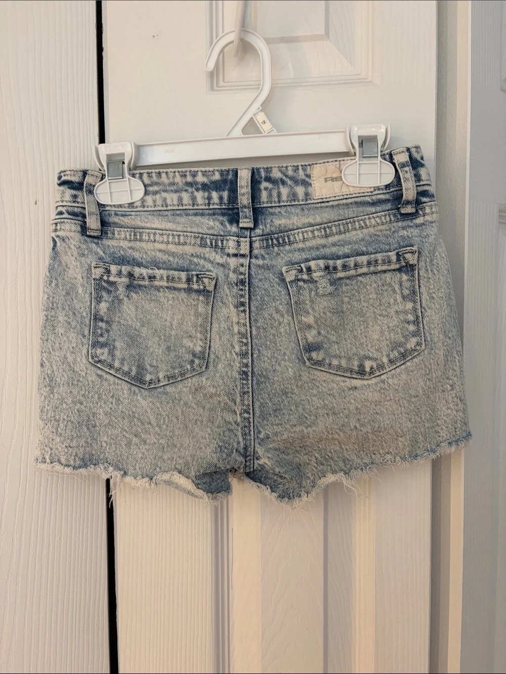 RSQ Light Blue Distressed Denim Shorts